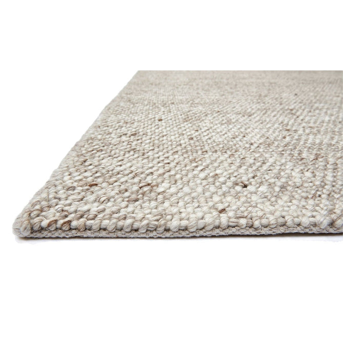 Katherine Carnaby Coast CS02 Modern Designer Plain Hand-Woven Textured Wool&Viscose Flatweave Oyster Rug-Asiatic Carpets-Rug Love - The Most Loved Rug Store