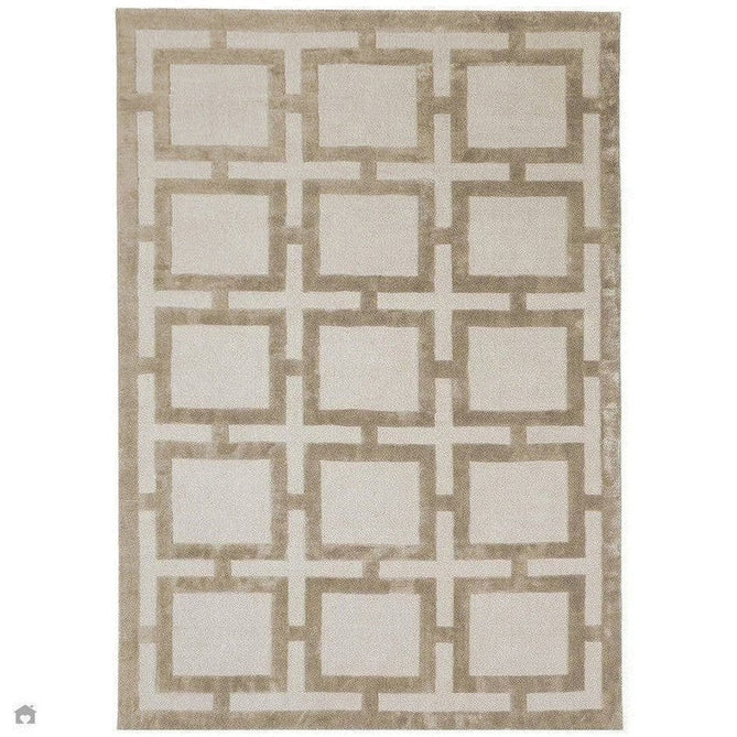 Katherine Carnaby Eaton Modern Designer Geometric Super-Soft Hand-Woven High-Density Textured Silky Metallic Shimmer Viscose Flatweave Gold Rug-Asiatic Carpets-Rug Love - The Most Loved Rug Store