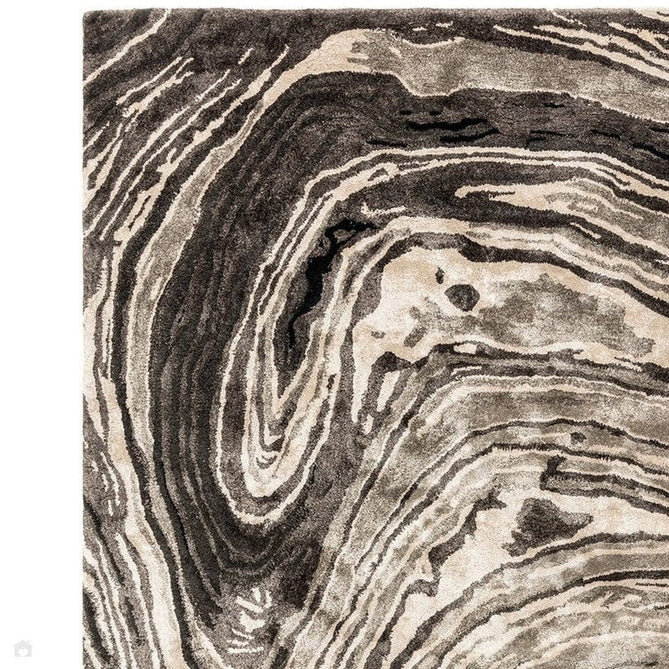Katherine Carnaby Tuscany Marquina Marble Ivory Beige/Taupe/Black/Charcoal/Grey/Silver Rug-Asiatic Carpets-Rug Love - The Most Loved Rug Store