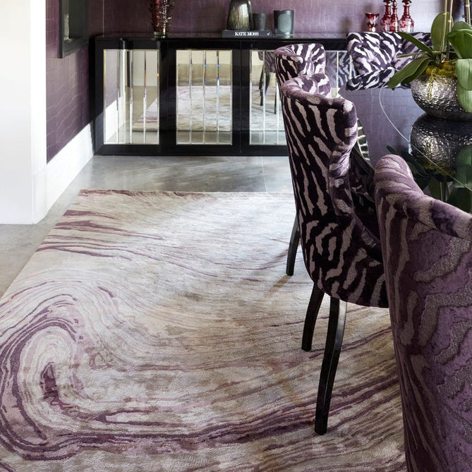 Katherine Carnaby Tuscany Modern Abstract Marbled Shimmer Smooth Soft-Touch High-Density Handmade Bamboo Silk/Wool Amethyst Marble Beige/Lavender/Amethyst Purple/Grey/Green/Plum Rug-Asiatic Carpets-Rug Love - The Most Loved Rug Store