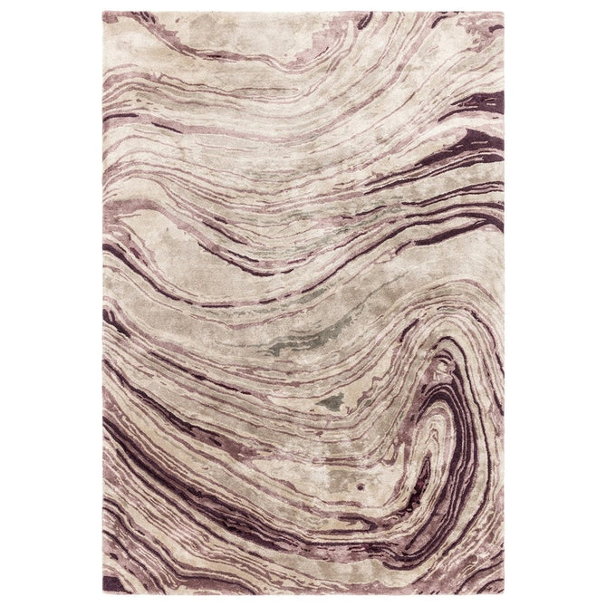 Katherine Carnaby Tuscany Modern Abstract Marbled Shimmer Smooth Soft-Touch High-Density Handmade Bamboo Silk/Wool Amethyst Marble Beige/Lavender/Amethyst Purple/Grey/Green/Plum Rug-Asiatic Carpets-Rug Love - The Most Loved Rug Store