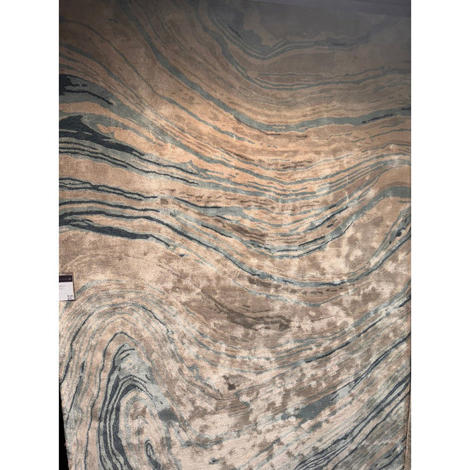 Katherine Carnaby Tuscany Modern Abstract Marbled Shimmer Smooth Soft-Touch High-Density Handmade Bamboo Silk/Wool Azzuro Marble Beige/Taupe/Stone/Blue/Grey/Sand Rug-Asiatic Carpets-Rug Love - The Most Loved Rug Store