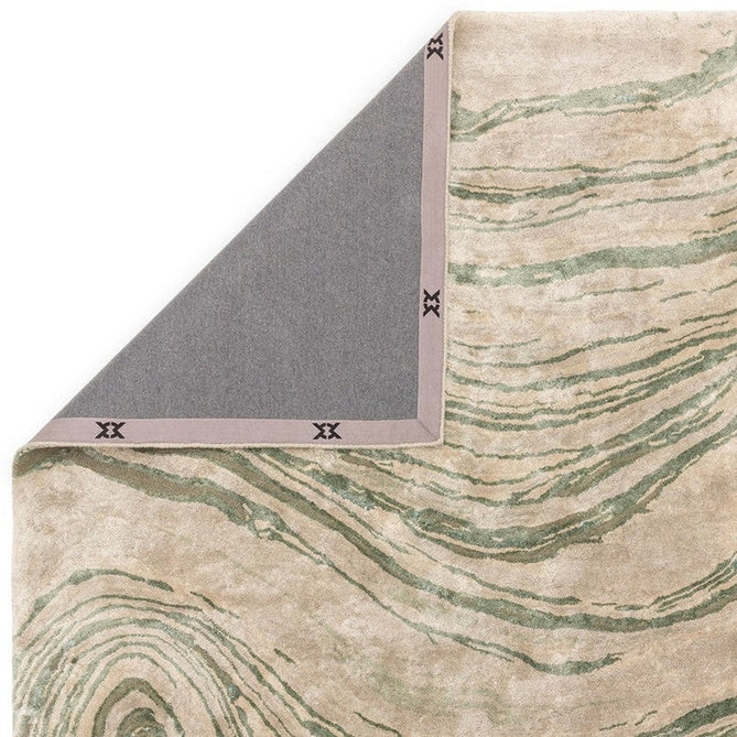 Katherine Carnaby Tuscany Modern Abstract Marbled Shimmer Smooth Soft-Touch High-Density Handmade Bamboo Silk/Wool Beige/Sage Green/Taupe Rug-Asiatic Carpets-Rug Love - The Most Loved Rug Store
