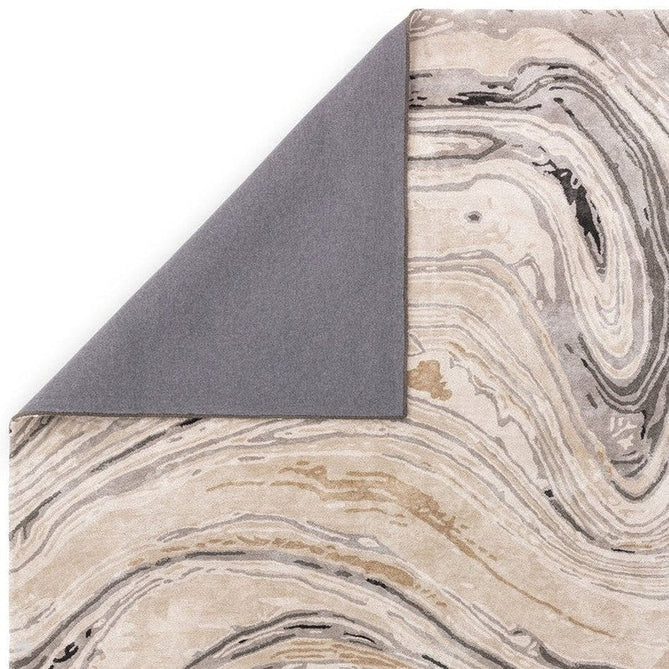 Katherine Carnaby Tuscany Modern Abstract Marbled Shimmer Smooth Soft-Touch High-Density Handmade Bamboo Silk/Wool Champagne Beige/Sand/Taupe/Gold/Grey/Black Rug-Asiatic Carpets-Rug Love - The Most Loved Rug Store