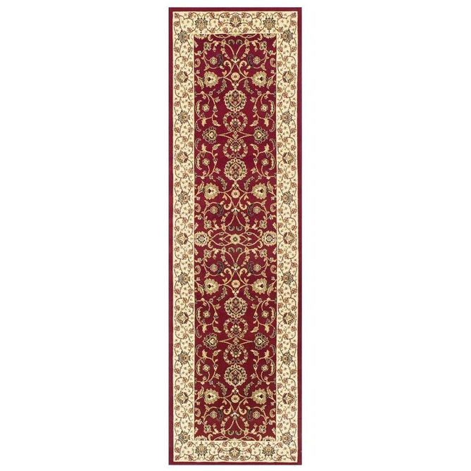 Kendra 137 R Traditional Persian Classic Floral Vine Bordered Durable Easy-Care Low Profile Short Pile Dark Maroon Red Rug-Oriental Weavers-Rug Love - The Most Loved Rug Store