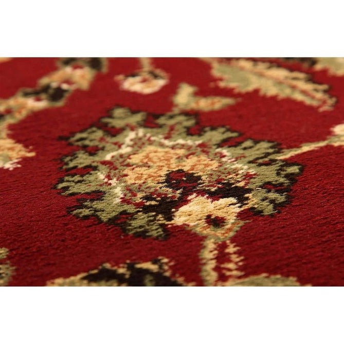 Kendra 137 R Traditional Persian Classic Floral Vine Bordered Durable Easy-Care Low Profile Short Pile Dark Maroon Red Rug-Oriental Weavers-Rug Love - The Most Loved Rug Store