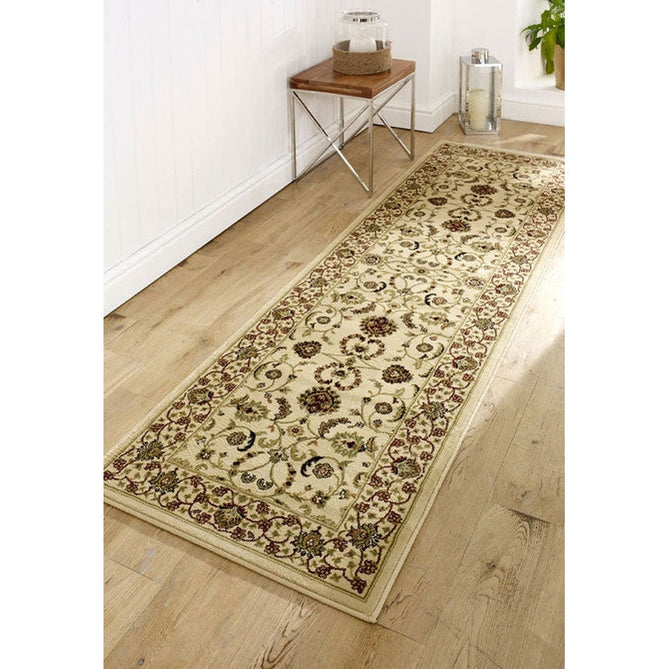 Kendra 137 W Traditional Persian Classic Floral Vine Bordered Durable Easy-Care Low Profile Short Pile Ivory Rug-Oriental Weavers-Rug Love - The Most Loved Rug Store