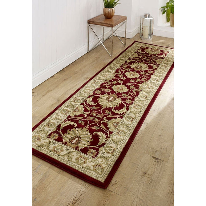 Kendra 45 M Traditional Persian Classic Floral Vine Bordered Durable Easy-Care Low Profile Short Pile Red/Beige/Sand/Multi Rug-Oriental Weavers-Rug Love - The Most Loved Rug Store