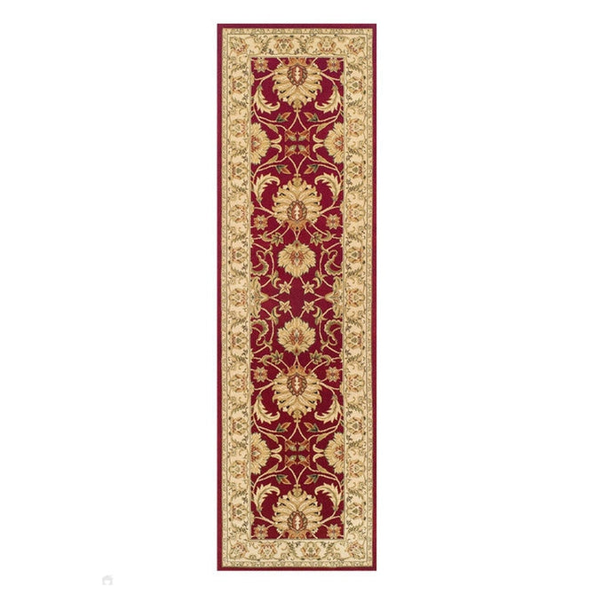 Kendra 45 M Traditional Persian Classic Floral Vine Bordered Durable Easy-Care Low Profile Short Pile Red/Beige/Sand/Multi Rug-Oriental Weavers-Rug Love - The Most Loved Rug Store