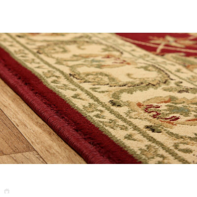 Kendra 45 M Traditional Persian Classic Floral Vine Bordered Durable Easy-Care Low Profile Short Pile Red/Beige/Sand/Multi Rug-Oriental Weavers-Rug Love - The Most Loved Rug Store