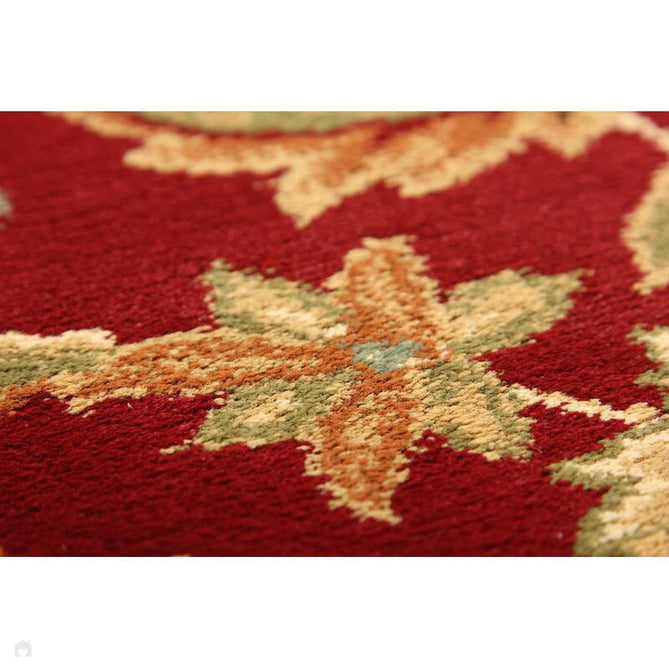 Kendra 45 M Traditional Persian Classic Floral Vine Bordered Durable Easy-Care Low Profile Short Pile Red/Beige/Sand/Multi Rug-Oriental Weavers-Rug Love - The Most Loved Rug Store