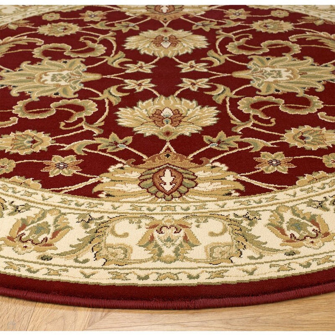 Kendra 45 M Traditional Persian Classic Floral Vine Bordered Durable Easy-Care Low Profile Short Pile Red/Beige/Sand/Multi Rug-Oriental Weavers-Rug Love - The Most Loved Rug Store