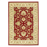 Kendra 45 M Traditional Persian Classic Floral Vine Bordered Stain-Resistant Red/Beige/Sand/Multi Rug