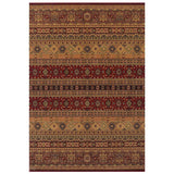 Kendra Traditional 135 R Red/Brown/Rust Rug