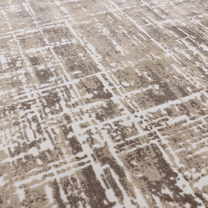 Kuza Abstract Modern Distressed Shimmer Hi-Lo Textured Soft Velvety Touch High-Density Durable Easy-Care Short Pile Beige/Cream/Light Grey Rug-Asiatic Carpets-Rug Love - The Most Loved Rug Store