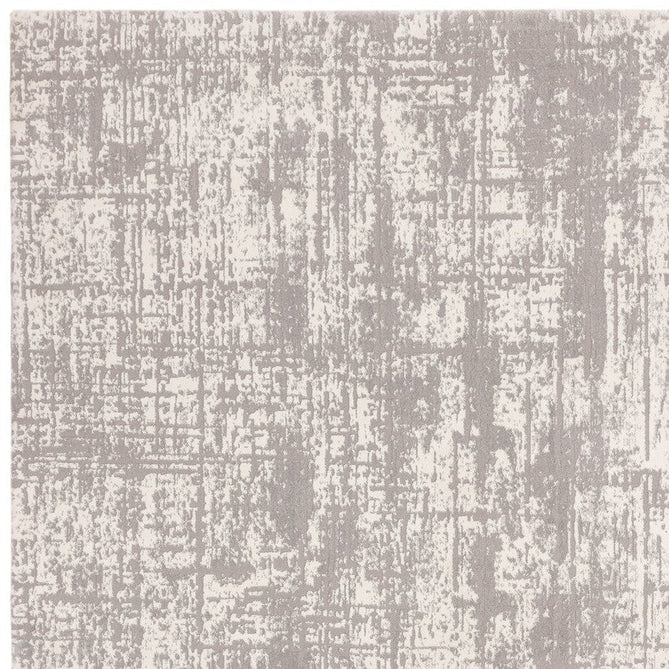 Kuza Abstract Modern Distressed Shimmer Hi-Lo Textured Soft Velvety Touch High-Density Durable Easy-Care Short Pile Mid Grey/Cream/Light Grey Rug-Asiatic Carpets-Rug Love - The Most Loved Rug Store