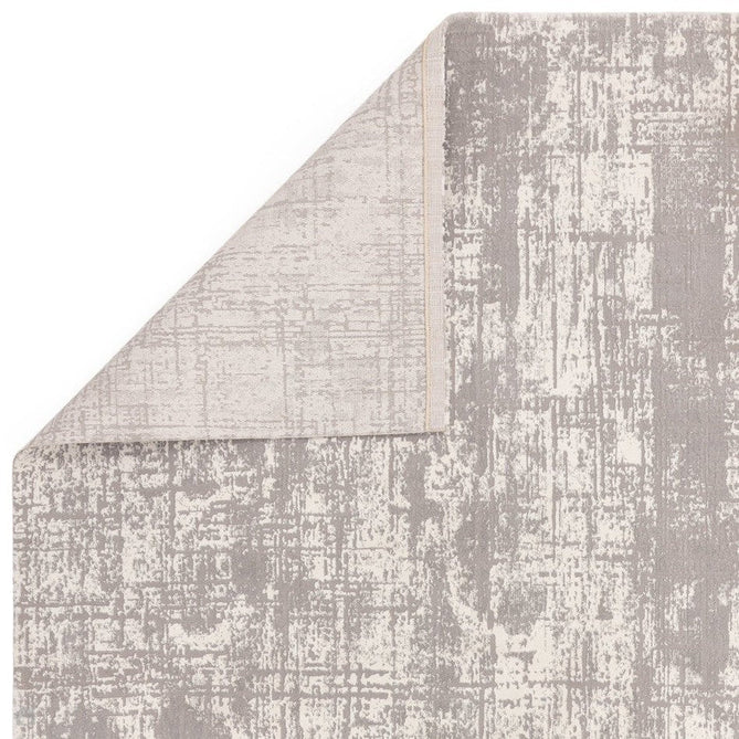 Kuza Abstract Modern Distressed Shimmer Hi-Lo Textured Soft Velvety Touch High-Density Durable Easy-Care Short Pile Mid Grey/Cream/Light Grey Rug-Asiatic Carpets-Rug Love - The Most Loved Rug Store