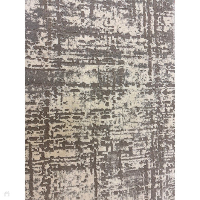 Kuza Abstract Modern Distressed Shimmer Hi-Lo Textured Soft Velvety Touch High-Density Durable Easy-Care Short Pile Mid Grey/Cream/Light Grey Rug-Asiatic Carpets-Rug Love - The Most Loved Rug Store