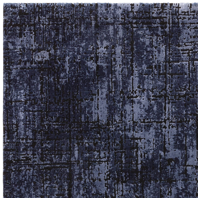 Kuza Abstract Modern Distressed Shimmer Hi-Lo Textured Soft Velvety Touch High-Density Durable Easy-Care Short Pile Navy/Light Grey Rug-Asiatic Carpets-Rug Love - The Most Loved Rug Store