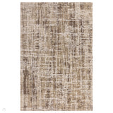 Kuza Abstract Modern Distressed Textured Soft-Touch Beige/Light Grey Rug