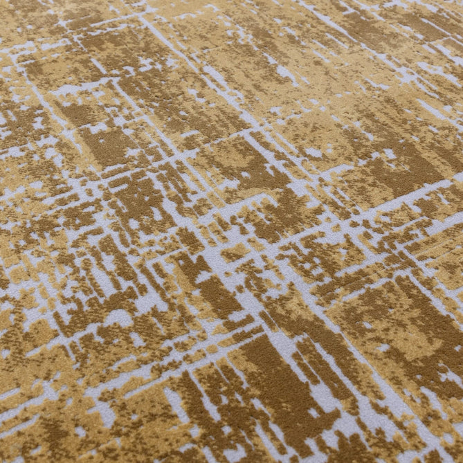 Kuza Abstract Modern Distressed Textured Soft-Touch Gold/Cream/Light Grey Rug-Asiatic Carpets-Rug Love - The Most Loved Rug Store