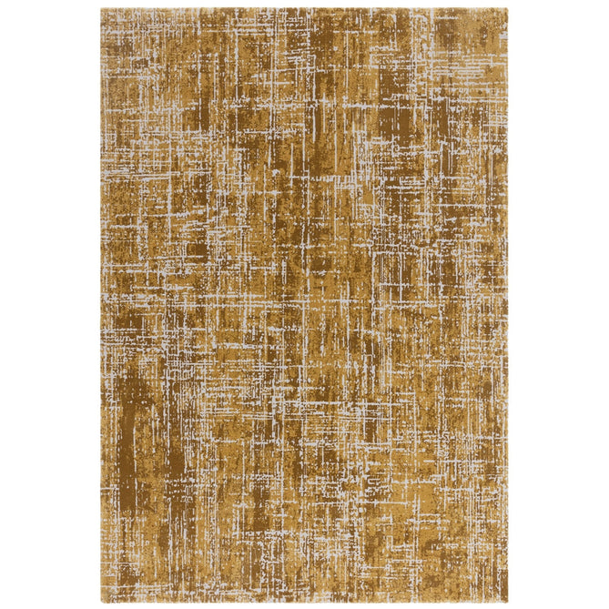 Kuza Abstract Modern Distressed Textured Soft-Touch Gold/Cream/Light Grey Rug-Asiatic Carpets-Rug Love - The Most Loved Rug Store