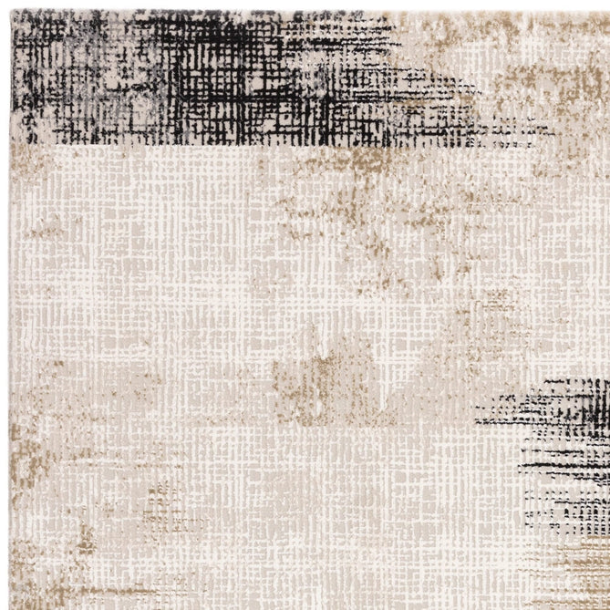 Kuza Lines Ikat Modern Abstract Distressed Textured Soft-Touch Beige/Light Grey/Black/Ivory Rug-Asiatic Carpets-Rug Love - The Most Loved Rug Store