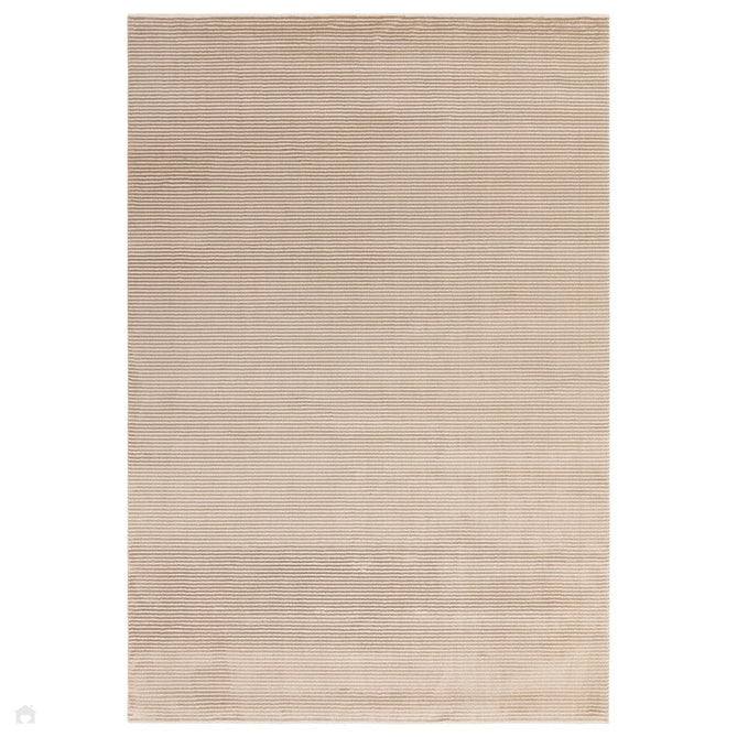 Kuza Plain Stripe Modern Distressed Textured Soft-Touch Beige Rug-Asiatic Carpets-Rug Love - The Most Loved Rug Store