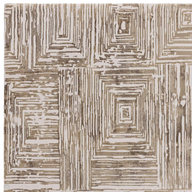 Kuza Portrait Modern Abstract Distressed Shimmer Hi-Lo Textured Soft Velvety Touch High-Density Durable Easy-Care Short Pile Beige Rug-Asiatic Carpets-Rug Love - The Most Loved Rug Store