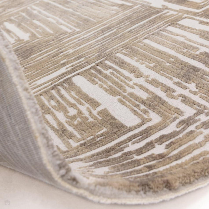 Kuza Portrait Modern Abstract Distressed Shimmer Hi-Lo Textured Soft Velvety Touch High-Density Durable Easy-Care Short Pile Beige Rug-Asiatic Carpets-Rug Love - The Most Loved Rug Store