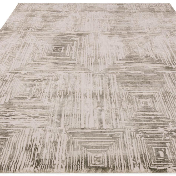Kuza Portrait Modern Abstract Distressed Shimmer Hi-Lo Textured Soft Velvety Touch High-Density Durable Easy-Care Short Pile Khaki Green Rug-Asiatic Carpets-Rug Love - The Most Loved Rug Store