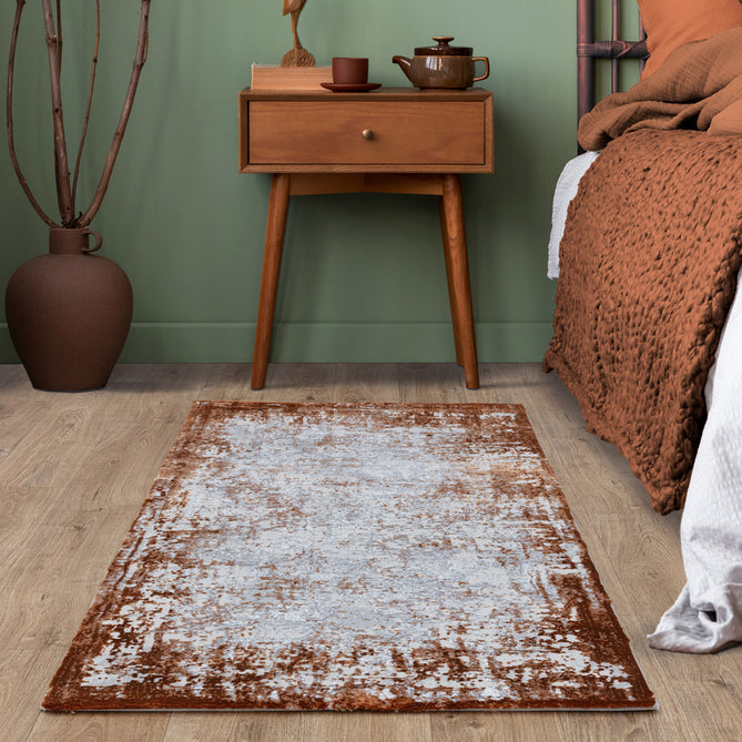 Kuza Border Terracotta Runner-Asiatic Carpets-Rug Love - The Most Loved Rug Store