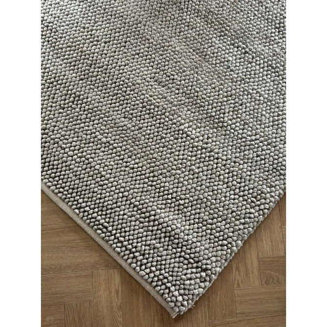 La Playa Modern Plain Mottled Beaded Pebble Hand Woven Textured Wool Flat-Pile Natural Rug 160x230 cm-Shop Returns-Rug Love - The Most Loved Rug Store