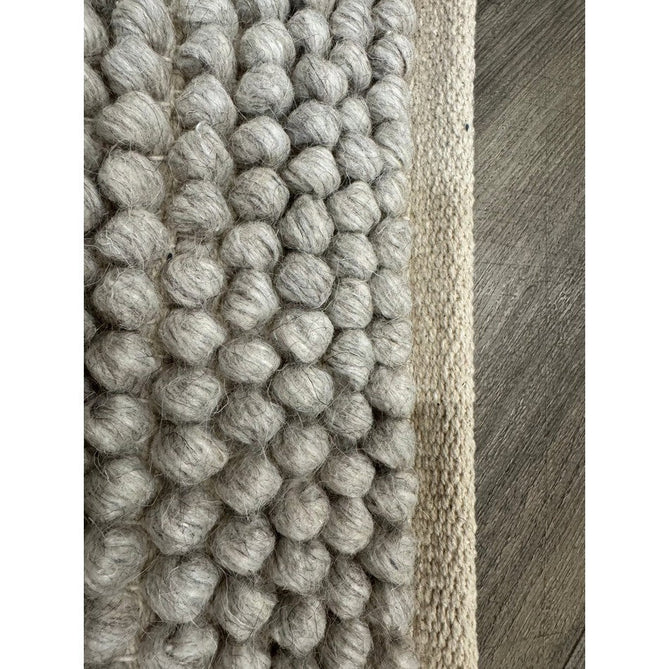 La Playa Modern Plain Mottled Beaded Pebble Hand Woven Textured Wool Flat-Pile Natural Rug 160x230 cm-Shop Returns-Rug Love - The Most Loved Rug Store