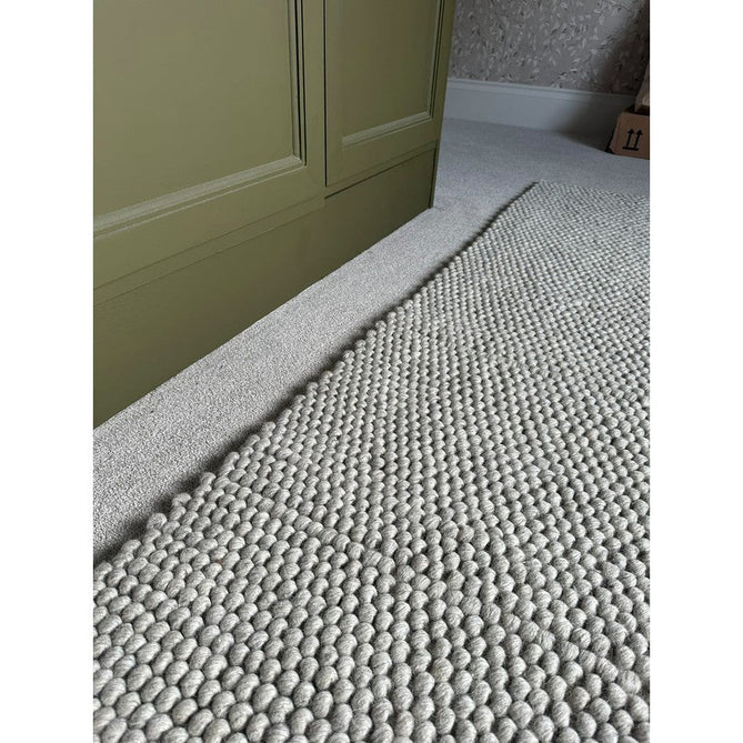 La Playa Modern Plain Mottled Beaded Pebble Hand Woven Textured Wool Flat-Pile Natural Rug 160x230 cm-Shop Returns-Rug Love - The Most Loved Rug Store
