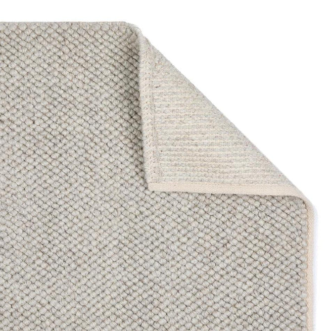 La Playa Modern Plain Mottled Beaded Pebble Hand Woven Textured Wool Looped Pile Natural Rug