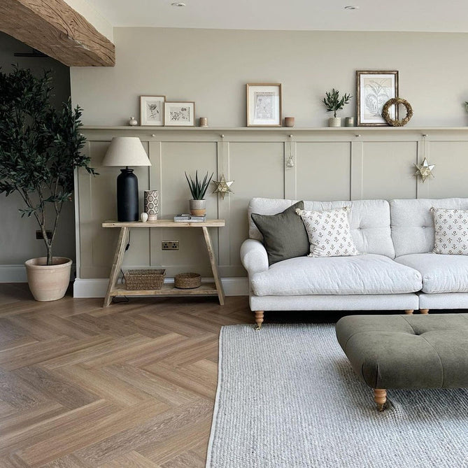 La Playa Modern Plain Mottled Beaded Pebble Hand Woven Textured Wool Flat-Pile Natural Rug-Origins-Rug Love - The Most Loved Rug Store