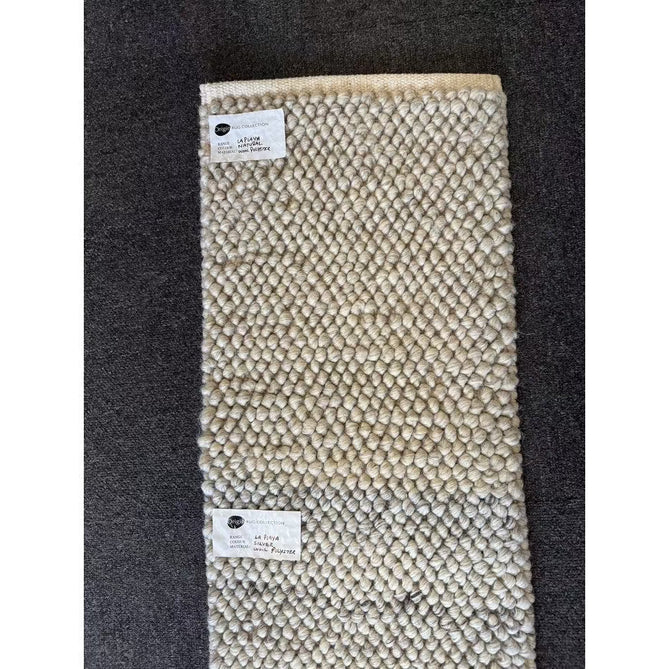 La Playa Modern Plain Mottled Beaded Pebble Hand Woven Textured Wool Flat-Pile Natural Rug-Origins-Rug Love - The Most Loved Rug Store