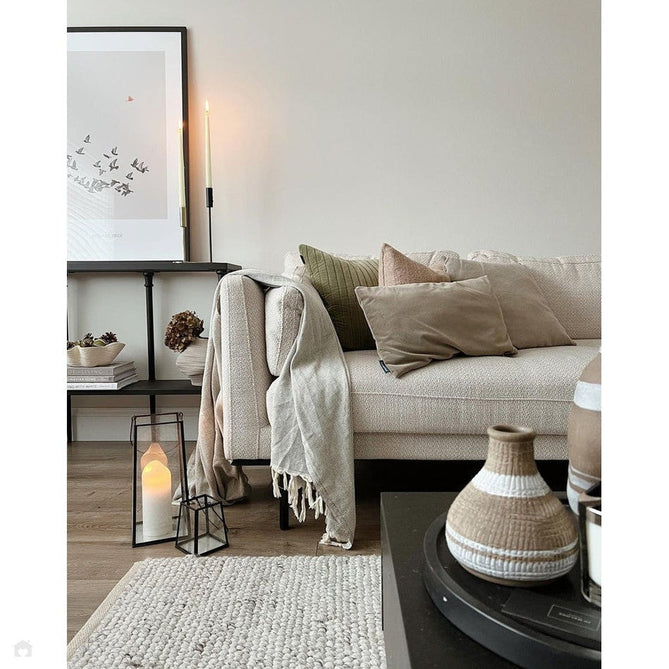 La Playa Modern Plain Mottled Beaded Pebble Hand Woven Textured Wool Flat-Pile Silver/Ivory Rug-Origins-Rug Love - The Most Loved Rug Store
