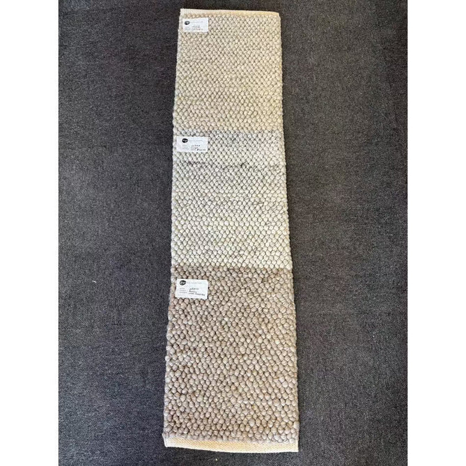 La Playa Modern Plain Mottled Beaded Pebble Hand Woven Textured Wool Flat-Pile Silver/Ivory Rug-Origins-Rug Love - The Most Loved Rug Store