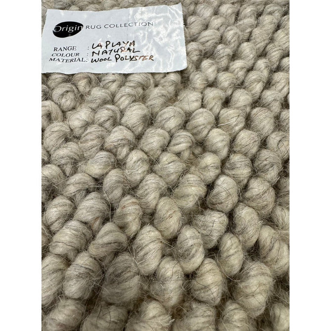 La Playa Modern Plain Mottled Beaded Pebble Hand Woven Textured Wool Flat-Pile Silver/Ivory Rug-Origins-Rug Love - The Most Loved Rug Store