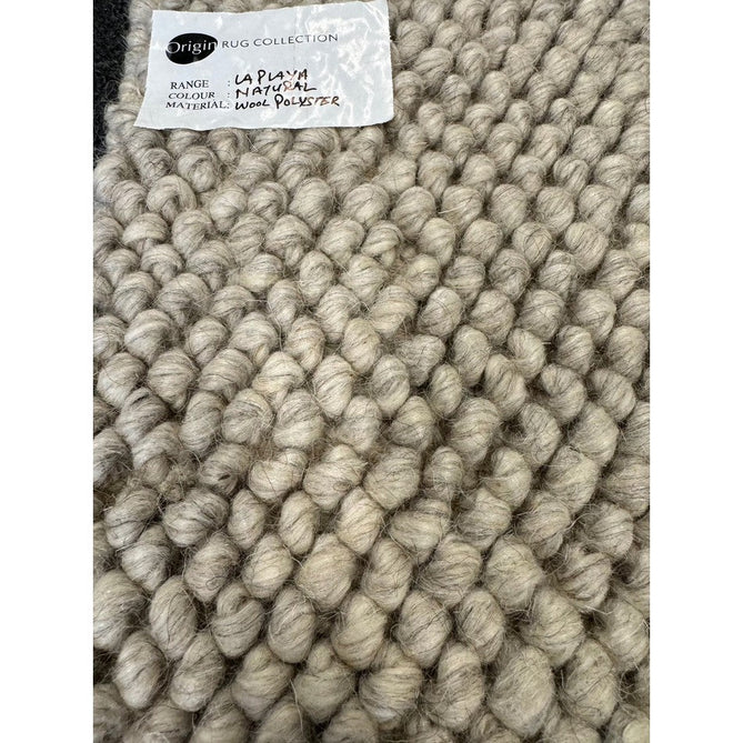 La Playa Modern Plain Mottled Beaded Pebble Hand Woven Textured Wool Flat-Pile Silver/Ivory Rug-Origins-Rug Love - The Most Loved Rug Store