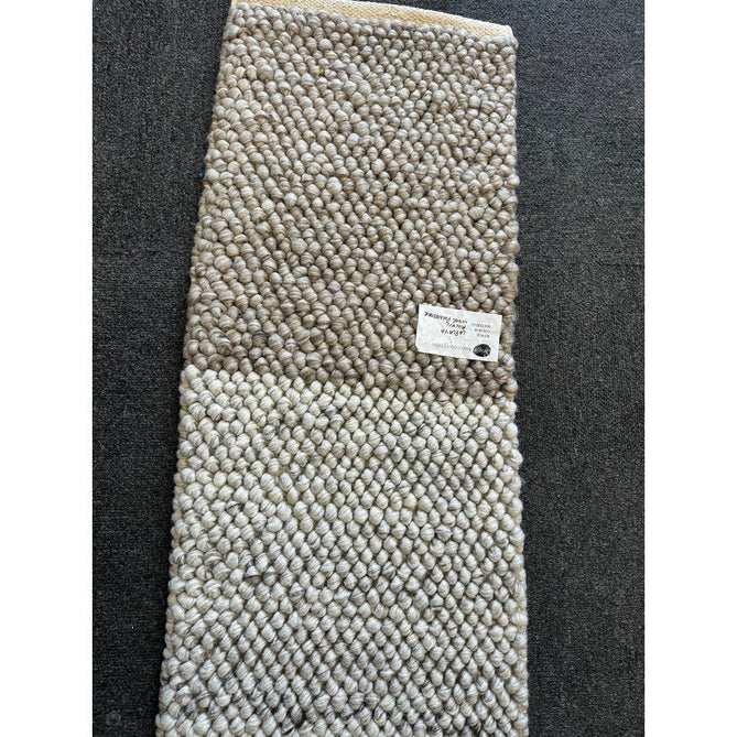 La Playa Modern Plain Mottled Beaded Pebble Hand Woven Textured Wool Flat-Pile Silver/Ivory Rug-Origins-Rug Love - The Most Loved Rug Store