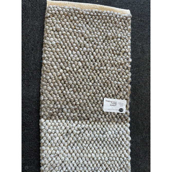 La Playa Modern Plain Mottled Beaded Pebble Hand Woven Textured Wool Flat-Pile Silver/Ivory Rug-Origins-Rug Love - The Most Loved Rug Store