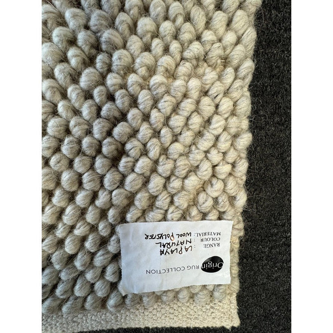 La Playa Modern Plain Mottled Beaded Pebble Hand Woven Textured Wool Flat-Pile Silver/Ivory Rug-Origins-Rug Love - The Most Loved Rug Store