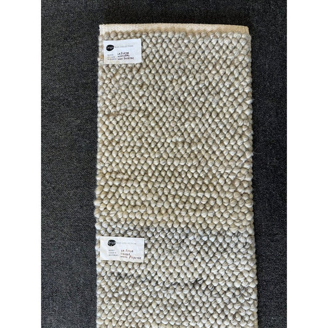 La Playa Modern Plain Mottled Beaded Pebble Hand Woven Textured Wool Looped Pile Natural Rug-Origins-Rug Love - The Most Loved Rug Store