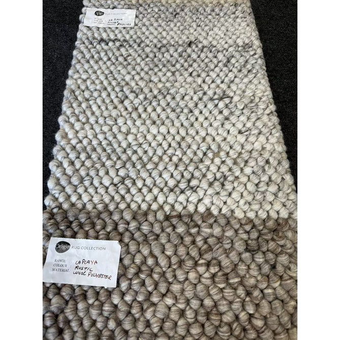 La Playa Modern Plain Mottled Beaded Pebble Hand Woven Textured Wool Looped Pile Natural Rug-Origins-Rug Love - The Most Loved Rug Store