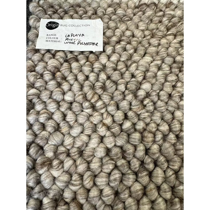 La Playa Modern Plain Mottled Beaded Pebble Hand Woven Textured Wool Looped Pile Natural Rug-Origins-Rug Love - The Most Loved Rug Store