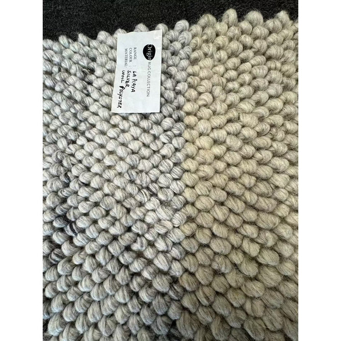 La Playa Modern Plain Mottled Beaded Pebble Hand Woven Textured Wool Looped Pile Natural Rug-Origins-Rug Love - The Most Loved Rug Store