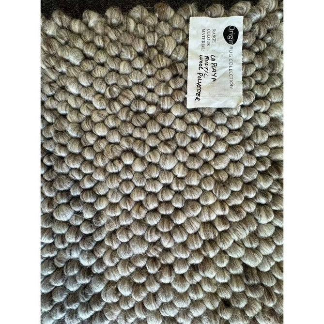 La Playa Modern Plain Mottled Beaded Pebble Hand Woven Textured Wool Looped Pile Natural Rug-Origins-Rug Love - The Most Loved Rug Store